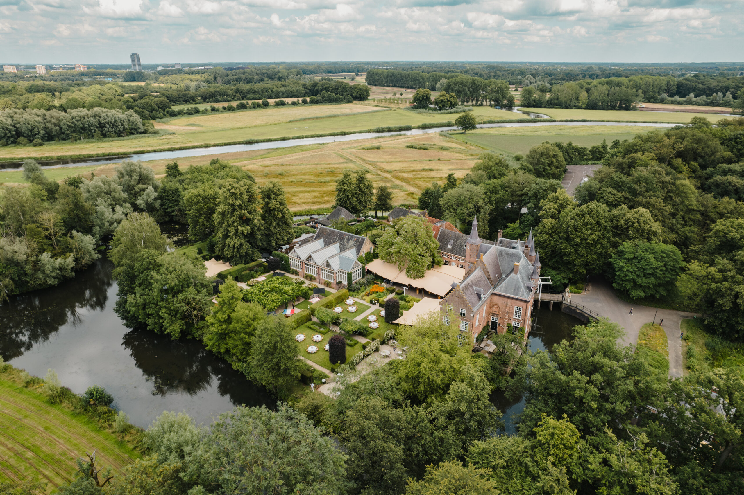 Kasteel Maurick van boven